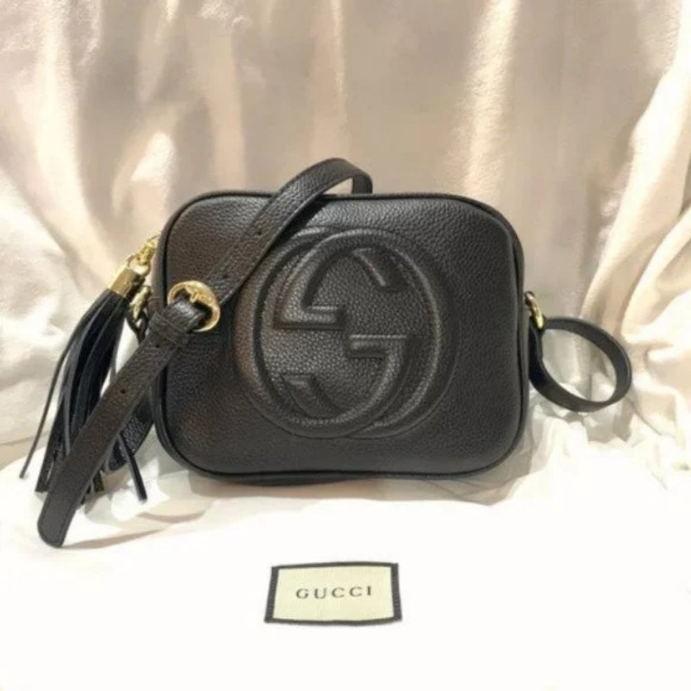 Brand New GG Soho Small Leather Disco Shoulder Bag      8W x 6H x 2.5D